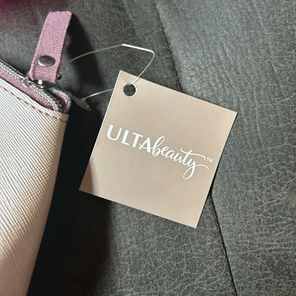 New Set of 2 Ulta Beauty Cosmetic Bag Makeup Pouch Pink Blush